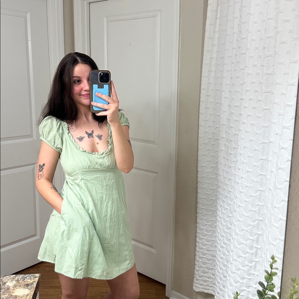 Free People Cottagecore Green Dress - Picture 2 of 5